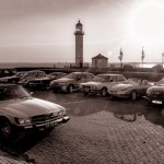 Classic en Vintage Cars at the Lighthouse, all bright and shiny. An excellent moment to play with photo contrast and to enjoy the sunset.